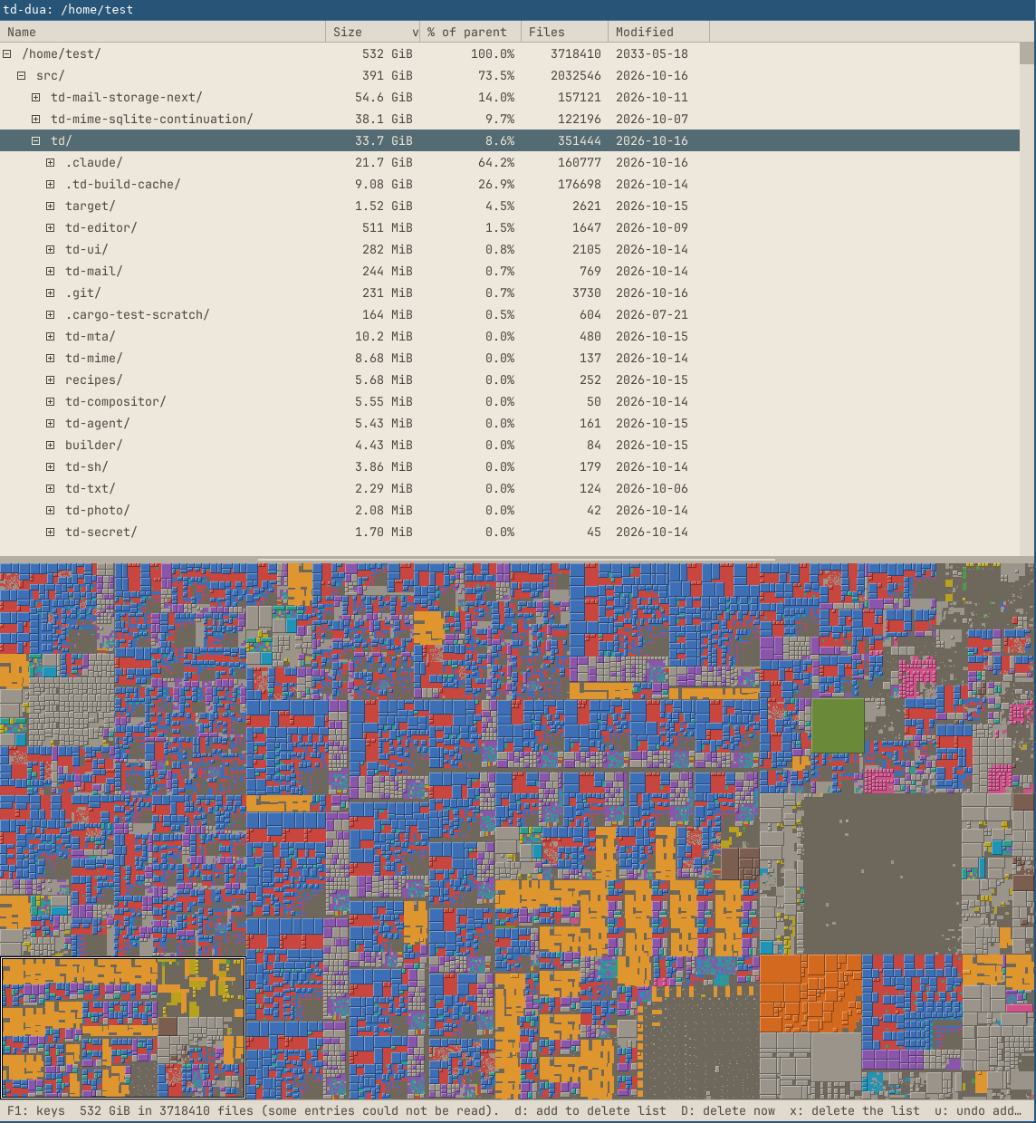 disk usage analyzer